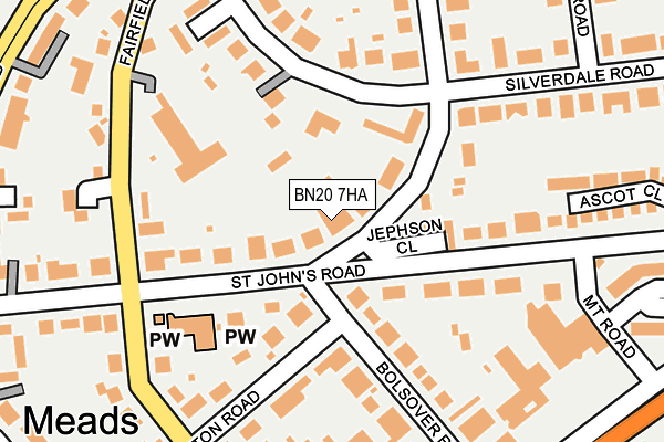 BN20 7HA map - OS OpenMap – Local (Ordnance Survey) BN20 7HA map - OS OpenMap – Local (Ordnance Survey)