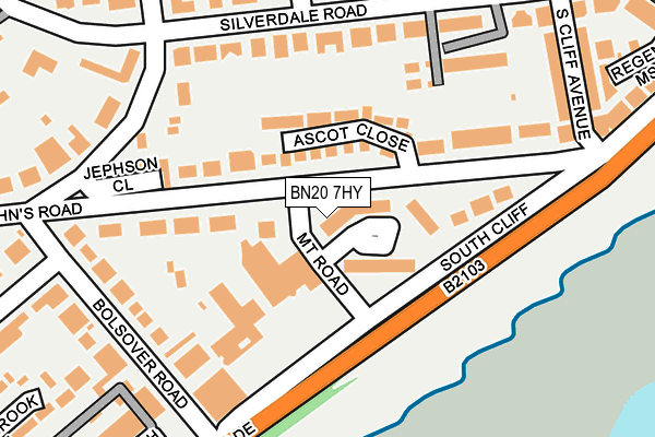 BN20 7HY map - OS OpenMap – Local (Ordnance Survey) BN20 7HY map - OS OpenMap – Local (Ordnance Survey)