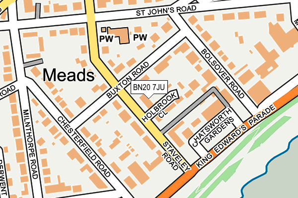 BN20 7JU map - OS OpenMap – Local (Ordnance Survey) BN20 7JU map - OS OpenMap – Local (Ordnance Survey)