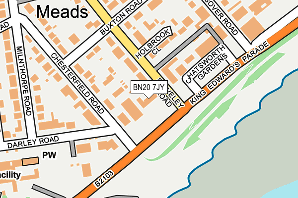 BN20 7JY map - OS OpenMap – Local (Ordnance Survey) BN20 7JY map - OS OpenMap – Local (Ordnance Survey)