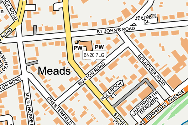 BN20 7LG map - OS OpenMap – Local (Ordnance Survey) BN20 7LG map - OS OpenMap – Local (Ordnance Survey)