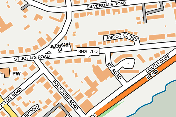 BN20 7LQ map - OS OpenMap – Local (Ordnance Survey) BN20 7LQ map - OS OpenMap – Local (Ordnance Survey)