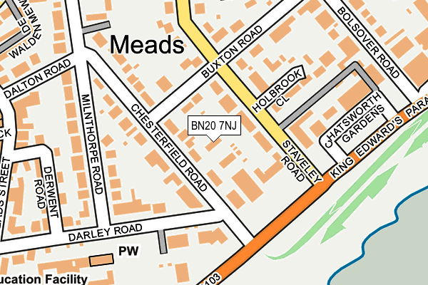 BN20 7NJ map - OS OpenMap – Local (Ordnance Survey) BN20 7NJ map - OS OpenMap – Local (Ordnance Survey)