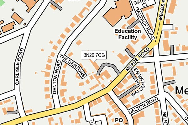 BN20 7QG map - OS OpenMap – Local (Ordnance Survey) BN20 7QG map - OS OpenMap – Local (Ordnance Survey)