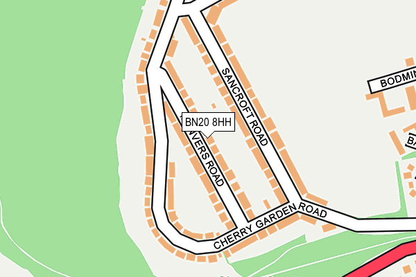 BN20 8HH map - OS OpenMap – Local (Ordnance Survey) BN20 8HH map - OS OpenMap – Local (Ordnance Survey)