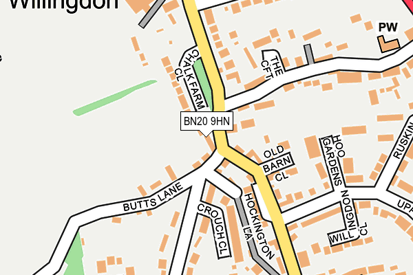 BN20 9HN map - OS OpenMap – Local (Ordnance Survey) BN20 9HN map - OS OpenMap – Local (Ordnance Survey)