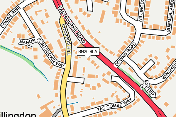 BN20 9LA map - OS OpenMap – Local (Ordnance Survey) BN20 9LA map - OS OpenMap – Local (Ordnance Survey)