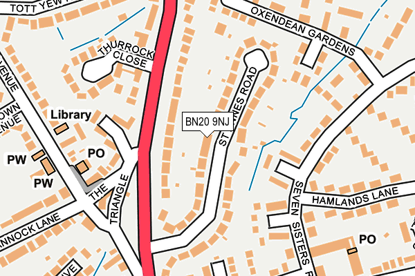 BN20 9NJ map - OS OpenMap – Local (Ordnance Survey) BN20 9NJ map - OS OpenMap – Local (Ordnance Survey)