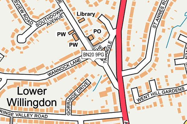 BN20 9PG map - OS OpenMap – Local (Ordnance Survey) BN20 9PG map - OS OpenMap – Local (Ordnance Survey)
