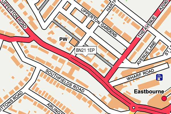 BN21 1EP map - OS OpenMap – Local (Ordnance Survey) BN21 1EP map - OS OpenMap – Local (Ordnance Survey)
