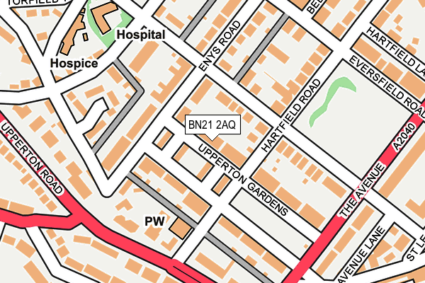BN21 2AQ map - OS OpenMap – Local (Ordnance Survey) BN21 2AQ map - OS OpenMap – Local (Ordnance Survey)
