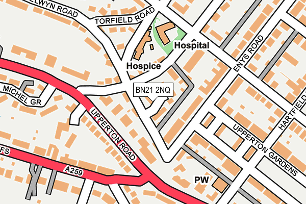 BN21 2NQ map - OS OpenMap – Local (Ordnance Survey) BN21 2NQ map - OS OpenMap – Local (Ordnance Survey)