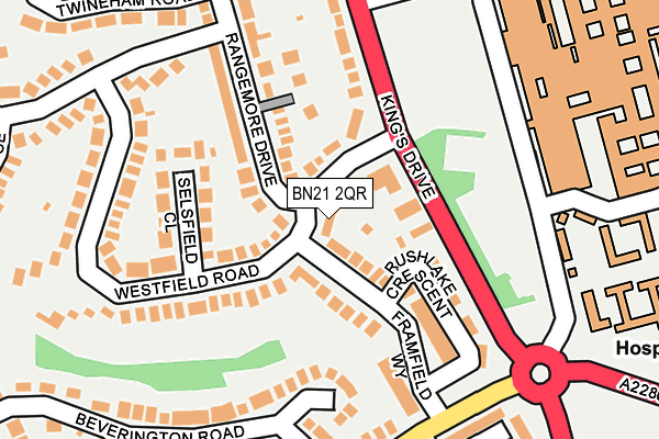 BN21 2QR map - OS OpenMap – Local (Ordnance Survey) BN21 2QR map - OS OpenMap – Local (Ordnance Survey)