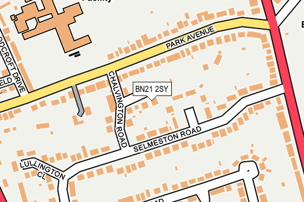 BN21 2SY map - OS OpenMap – Local (Ordnance Survey) BN21 2SY map - OS OpenMap – Local (Ordnance Survey)