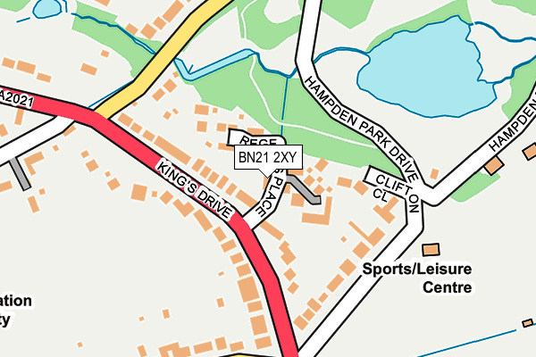 BN21 2XY map - OS OpenMap – Local (Ordnance Survey) BN21 2XY map - OS OpenMap – Local (Ordnance Survey)