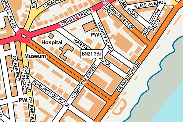 BN21 3BJ map - OS OpenMap – Local (Ordnance Survey) BN21 3BJ map - OS OpenMap – Local (Ordnance Survey)