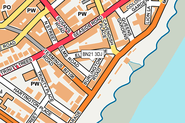 BN21 3DJ map - OS OpenMap – Local (Ordnance Survey) BN21 3DJ map - OS OpenMap – Local (Ordnance Survey)