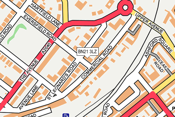 BN21 3LZ map - OS OpenMap – Local (Ordnance Survey) BN21 3LZ map - OS OpenMap – Local (Ordnance Survey)