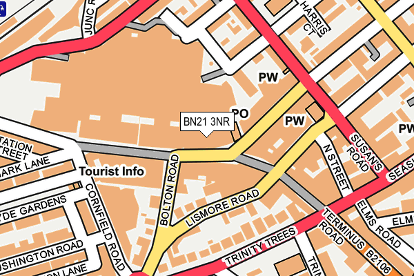 BN21 3NR map - OS OpenMap – Local (Ordnance Survey) BN21 3NR map - OS OpenMap – Local (Ordnance Survey)