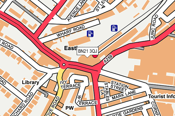 BN21 3QJ map - OS OpenMap – Local (Ordnance Survey) BN21 3QJ map - OS OpenMap – Local (Ordnance Survey)