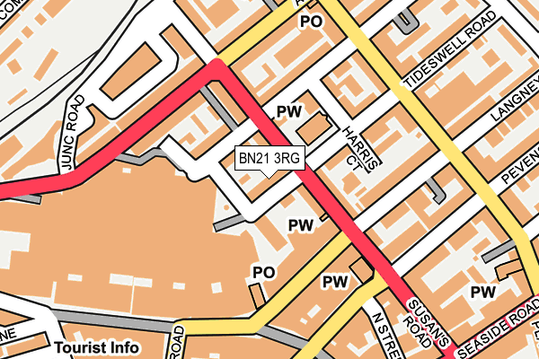 BN21 3RG map - OS OpenMap – Local (Ordnance Survey)