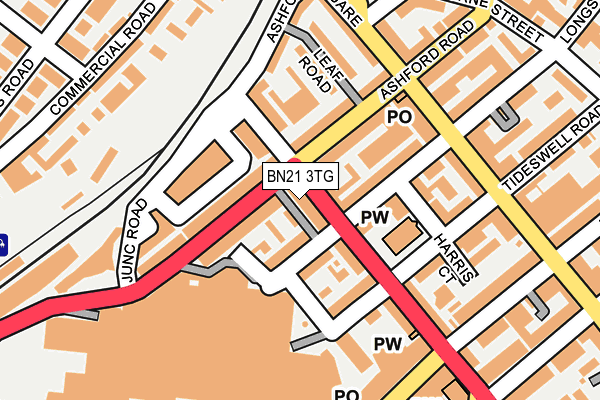 BN21 3TG map - OS OpenMap – Local (Ordnance Survey) BN21 3TG map - OS OpenMap – Local (Ordnance Survey)