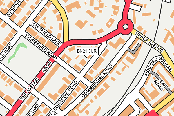 BN21 3UR map - OS OpenMap – Local (Ordnance Survey) BN21 3UR map - OS OpenMap – Local (Ordnance Survey)