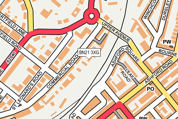 BN21 3XG map - OS OpenMap – Local (Ordnance Survey) BN21 3XG map - OS OpenMap – Local (Ordnance Survey)
