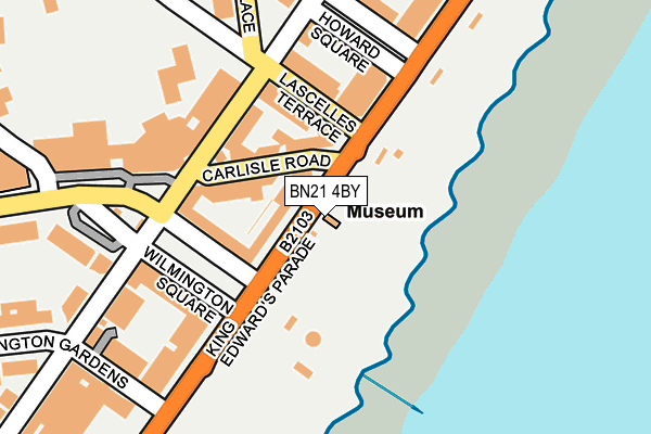 BN21 4BY map - OS OpenMap – Local (Ordnance Survey)