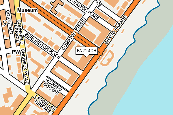 BN21 4DH map - OS OpenMap – Local (Ordnance Survey) BN21 4DH map - OS OpenMap – Local (Ordnance Survey)