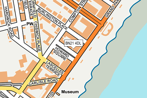 BN21 4DL map - OS OpenMap – Local (Ordnance Survey) BN21 4DL map - OS OpenMap – Local (Ordnance Survey)
