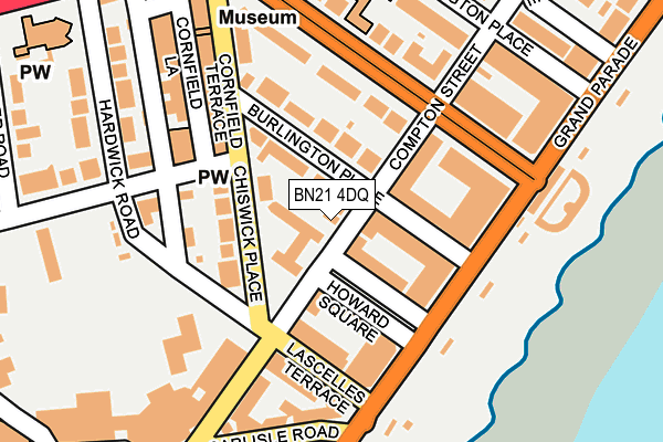 BN21 4DQ map - OS OpenMap – Local (Ordnance Survey)