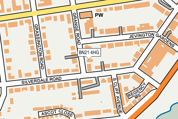 BN21 4HG map - OS OpenMap – Local (Ordnance Survey) BN21 4HG map - OS OpenMap – Local (Ordnance Survey)