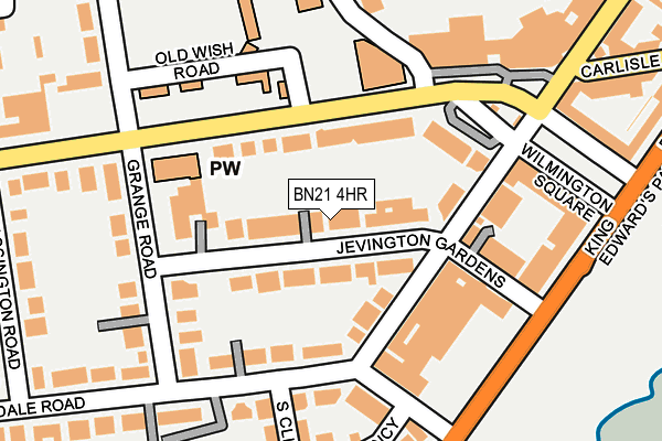 BN21 4HR map - OS OpenMap – Local (Ordnance Survey) BN21 4HR map - OS OpenMap – Local (Ordnance Survey)