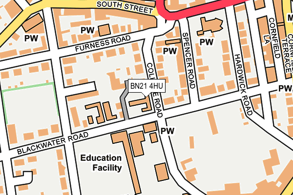 BN21 4HU map - OS OpenMap – Local (Ordnance Survey) BN21 4HU map - OS OpenMap – Local (Ordnance Survey)