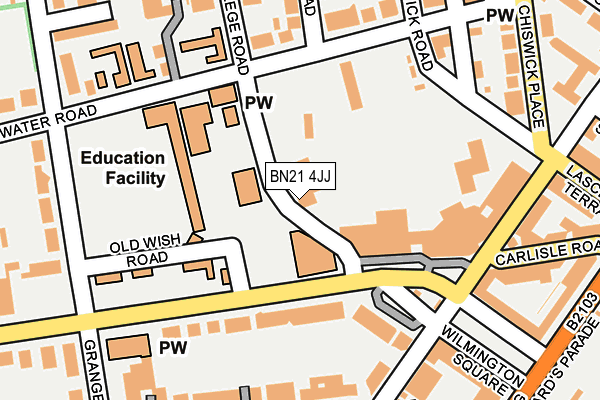 BN21 4JJ map - OS OpenMap – Local (Ordnance Survey) BN21 4JJ map - OS OpenMap – Local (Ordnance Survey)