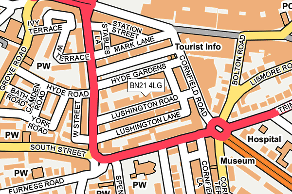 BN21 4LG map - OS OpenMap – Local (Ordnance Survey) BN21 4LG map - OS OpenMap – Local (Ordnance Survey)