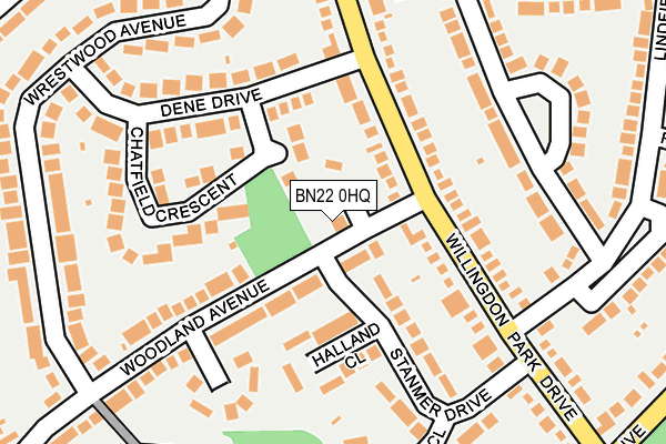 BN22 0HQ map - OS OpenMap – Local (Ordnance Survey) BN22 0HQ map - OS OpenMap – Local (Ordnance Survey)