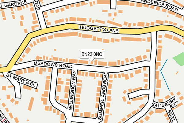 BN22 0NQ map - OS OpenMap – Local (Ordnance Survey) BN22 0NQ map - OS OpenMap – Local (Ordnance Survey)