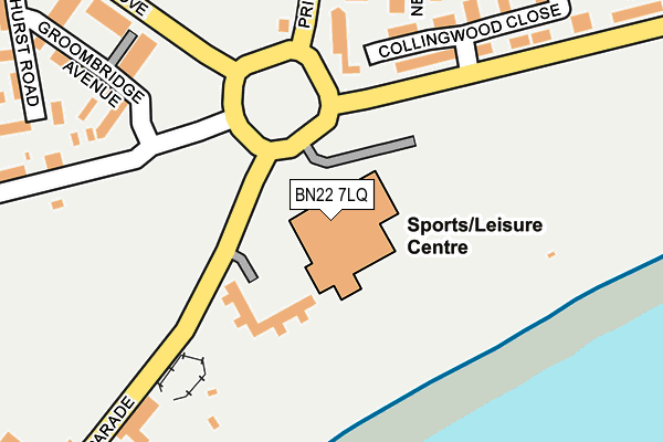 BN22 7LQ map - OS OpenMap – Local (Ordnance Survey) BN22 7LQ map - OS OpenMap – Local (Ordnance Survey)