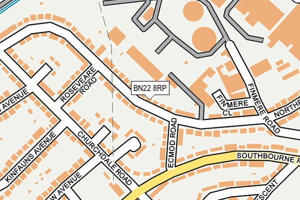 BN22 8RP map - OS OpenMap – Local (Ordnance Survey) BN22 8RP map - OS OpenMap – Local (Ordnance Survey)