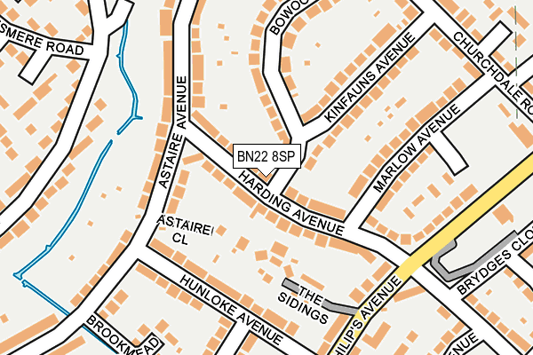 BN22 8SP map - OS OpenMap – Local (Ordnance Survey) BN22 8SP map - OS OpenMap – Local (Ordnance Survey)