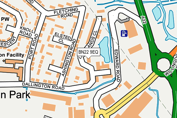 BN22 9EQ map - OS OpenMap – Local (Ordnance Survey) BN22 9EQ map - OS OpenMap – Local (Ordnance Survey)