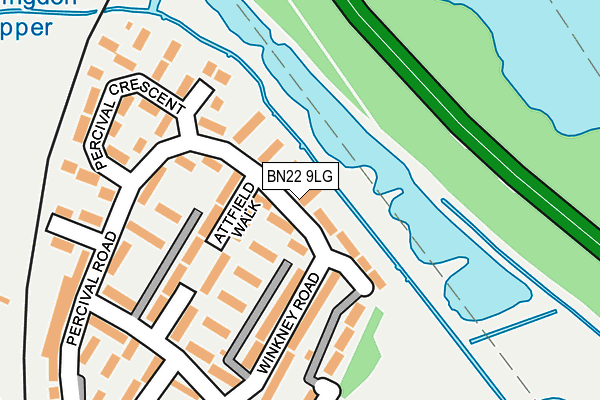 BN22 9LG map - OS OpenMap – Local (Ordnance Survey) BN22 9LG map - OS OpenMap – Local (Ordnance Survey)