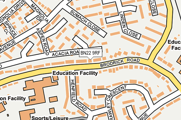 BN22 9RF map - OS OpenMap – Local (Ordnance Survey) BN22 9RF map - OS OpenMap – Local (Ordnance Survey)