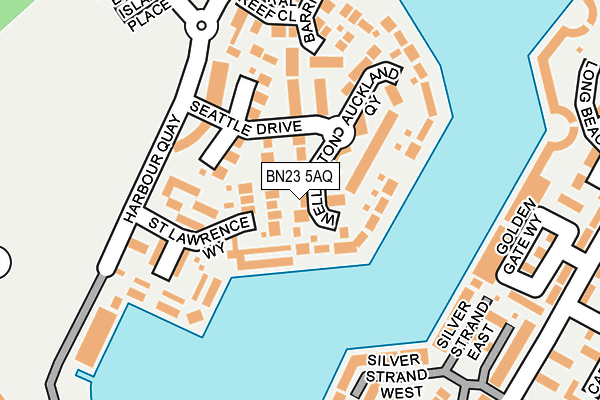 BN23 5AQ map - OS OpenMap – Local (Ordnance Survey) BN23 5AQ map - OS OpenMap – Local (Ordnance Survey)