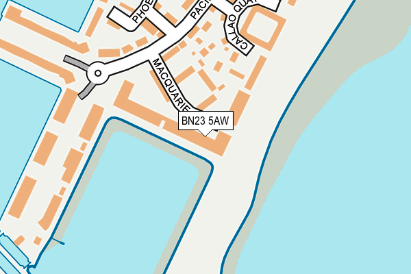 BN23 5AW map - OS OpenMap – Local (Ordnance Survey) BN23 5AW map - OS OpenMap – Local (Ordnance Survey)