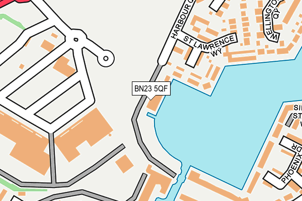 BN23 5QF map - OS OpenMap – Local (Ordnance Survey) BN23 5QF map - OS OpenMap – Local (Ordnance Survey)
