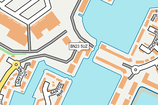 BN23 5UZ map - OS OpenMap – Local (Ordnance Survey) BN23 5UZ map - OS OpenMap – Local (Ordnance Survey)