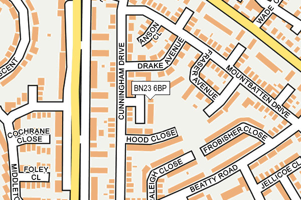 BN23 6BP map - OS OpenMap – Local (Ordnance Survey) BN23 6BP map - OS OpenMap – Local (Ordnance Survey)
